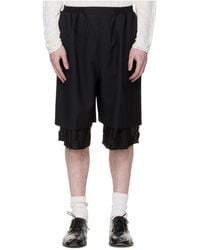 Edward Cuming - Exploded Lining Fleece Elastic Waist Shorts - Lyst