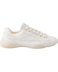 Prada - Logo Detailed Lace-Up Sneakers - Lyst