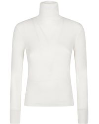 P.A.R.O.S.H. - Long Turtle Neck Long Sleeve Sweater - Lyst