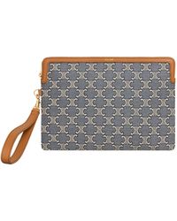 Celine - Small Pouch With Strap Cuir Triomphe - Lyst