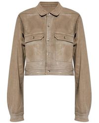 Rick Owens - Cape Sleeved Denim Jacket - Lyst
