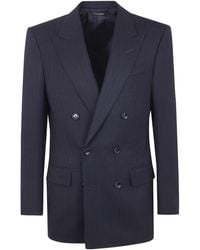 Tom Ford - Striped Double-Breasted Suit Jacket - Lyst