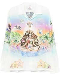 CASABLANCA - Graphic-Print Buttoned Shirt - Lyst