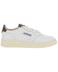 Autry - Medalist Logo Patch Lace-Up Sneakers - Lyst