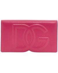 Dolce & Gabbana - Logo Embossed Small Shoulder Bag - Lyst