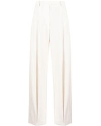 Brunello Cucinelli - High-Rise Straight-Leg Trousers - Lyst