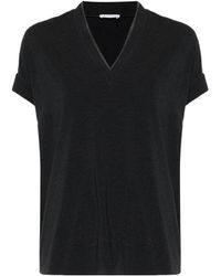 Brunello Cucinelli - V-Neck Short-Sleeved T-Shirt - Lyst