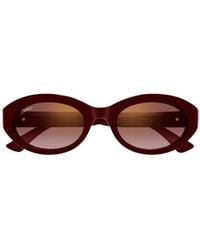 Cartier - Oval-Frame Sunglasses - Lyst