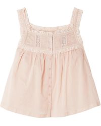 Doen - Vintage-Style Cotton Crop Top - Lyst