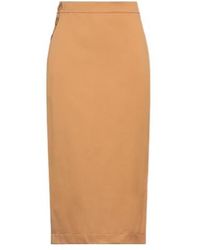 Max Mara - Solid Twill Flare Skirt - Lyst