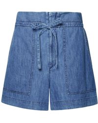 Isabel Marant - Isabel Marant Étoile Drawstring Denim Shorts - Lyst