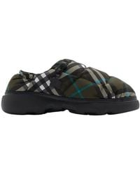 Burberry - Check Printed Pillow Padded Slippers - Lyst