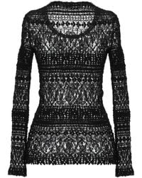 Isabel Marant - Solid Color Lace Top - Lyst