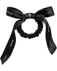 Celine - Small Bow Scrunchy - Lyst