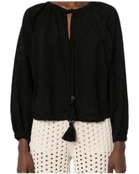 Max Mara - Drawstring Long-Sleeved Top - Lyst