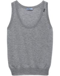Prada - Cashmere Tank Top - Lyst
