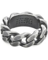 MM6 by Maison Margiela - Chain-Linked Ring - Lyst