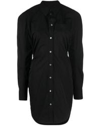 Alexander Wang - Fitted Buttoned Mini Shirt Dress - Lyst