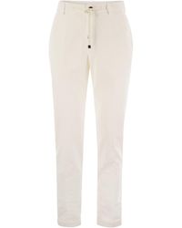 Peserico - Drawstring Corduroy Pants - Lyst