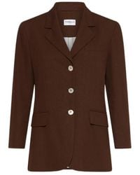 Marella - Single-Breasted Linen-Blend Blazer - Lyst