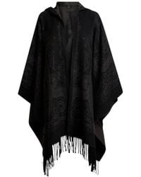 Etro - Paisley-Print Hooded Poncho - Lyst