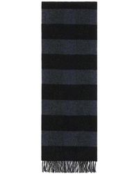 Lanvin - Striped Fringed Scarf - Lyst