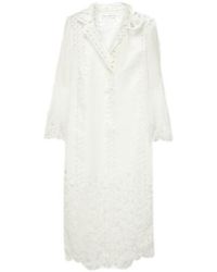 Oscar de la Renta - Floral Trellis Guipure Lace-Trimmed Tunic - Lyst