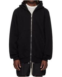 Rick Owens - Zip Hooded Cotton Sweatshirt - Lyst