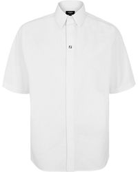 Fendi - Solid Color Short Sleeve Shirt - Lyst