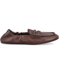 Miu Miu - Round-Toe Flat Shoes - Lyst