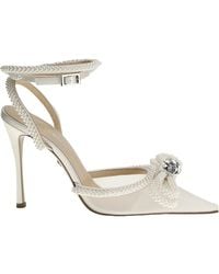 Mach & Mach - Mach Mach Double Bow Satin Heeled Pumps - Lyst
