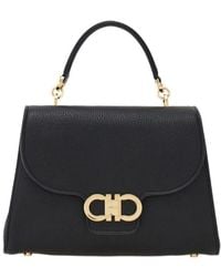 Ferragamo - Double Gancini Top Handle (S) - Lyst