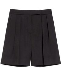 Max Mara - Jessica Pleat Detailed Shorts - Lyst