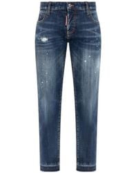 DSquared² - Straight-Leg Distressed Jeans - Lyst