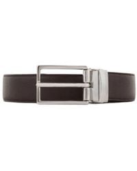 Emporio Armani - Logo Debossed Buckled Belt - Lyst