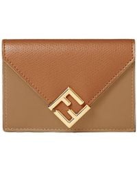 Fendi - F-Diamond Trifold Wallet - Lyst