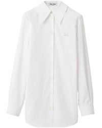Miu Miu - Long-Sleeved Buttoned Shirt - Lyst