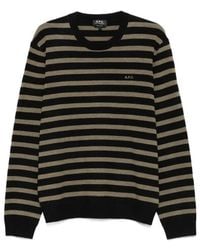 A.P.C. - Striped Jumper - Lyst