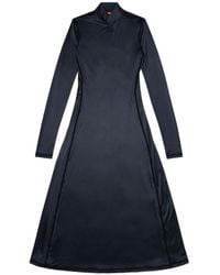 DIESEL - Turtleneck Fluid Midi Dress - Lyst