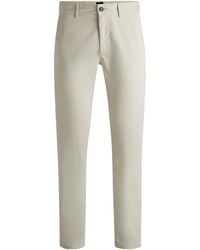 BOSS - Slimfit Casual Pants - Lyst