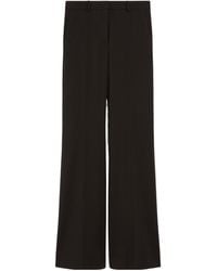 Sportmax - Flared Stretch Wool Trousers - Lyst