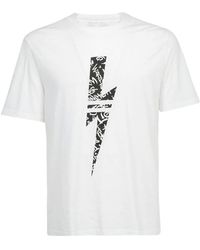 Neil Barrett - Lightning Printed T-Shirt - Lyst