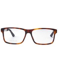 Gucci - Eyewear Rectangle Frame Glasses - Lyst
