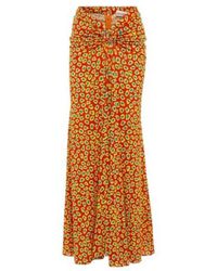 Rabanne - Low-Rise Printed Jersey Maxi Skirt - Lyst