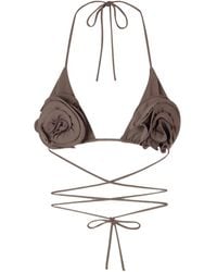 Magda Butrym - 3D Floral Halter Bikini Top - Lyst