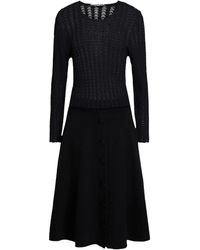 Dolce & Gabbana - Ribbed And Crochet-knit Cashmere-blend Midi Dress - Lyst