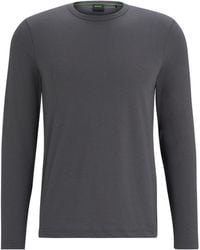 BOSS - Crew Neck Longsleeve Tee - Lyst