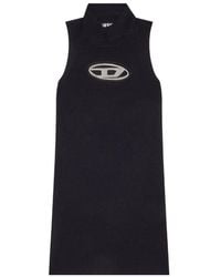 DIESEL - M-Onerva Cut-Out Logo Mini Dress - Lyst
