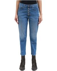 Dondup - Single-Breasted Denim Trousers - Lyst