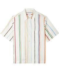 Paul Smith - Stripe-Print Short-Sleeve Shirt - Lyst